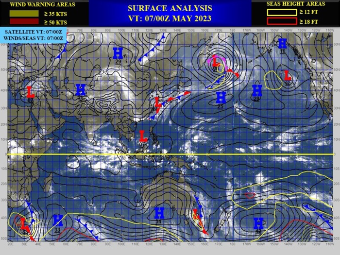 Invest 93W// Invest 95S// 0706utc
