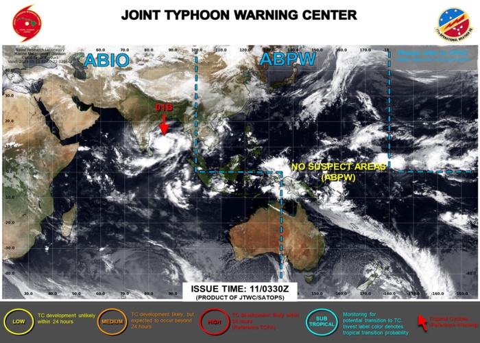 JTWC IS ISSUING 6HOURLY WARNINGS AND 3HOURLY SATELLITE BULLETINS ON TC 01B. JTWC IS ISSUING 6HOURLY WARNINGS AND 3HOURLY SATELLITE BULLETINS ON TC 01B.