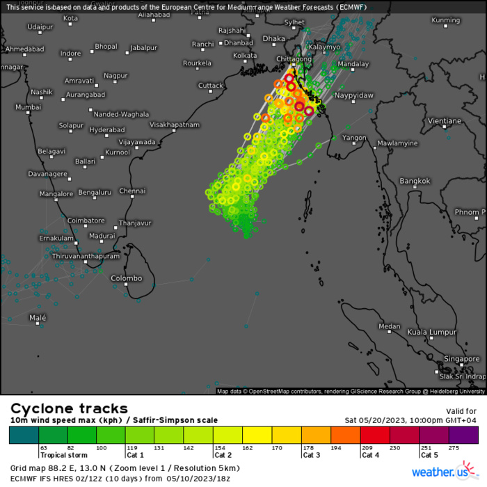 TC 01B is forecast to rapidly intensify after 24hours// 3 Week GTHO maps// 1103utc