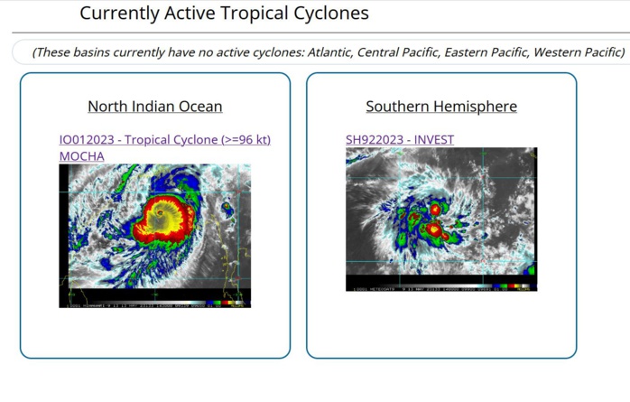 Super Cyclone 01B(MOCHA) set to make landfall within 24h between SITTWE and COX'S BAZAR//Invest 92S up-graded//1315utc