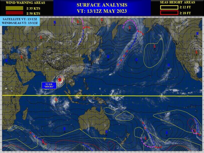 Super Cyclone 01B(MOCHA) set to make landfall within 24h between SITTWE and COX'S BAZAR//Invest 92S up-graded//1315utc