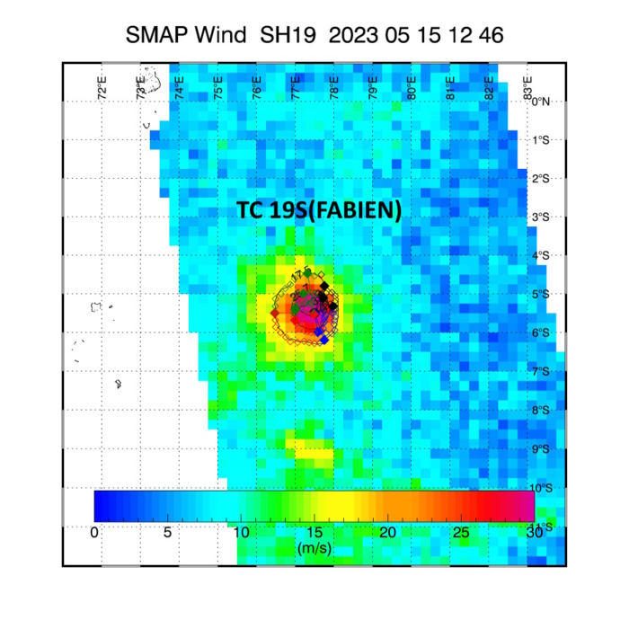 CAT 2 US 19S(FABIEN) approaching DIEGO GARCIA and intensifying// 1515utc