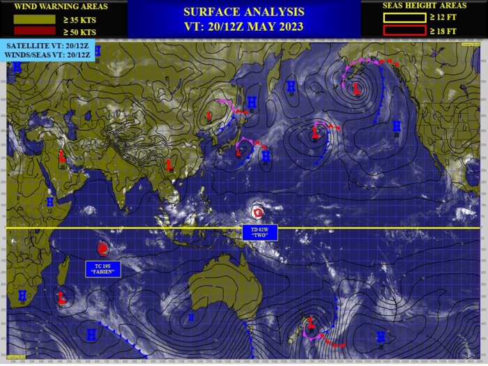02W set to reach Typhoon intensity within 36h slowly approaching the Marianas// TC 19S(FABIEN) slow weakening next 72h// 2009utc