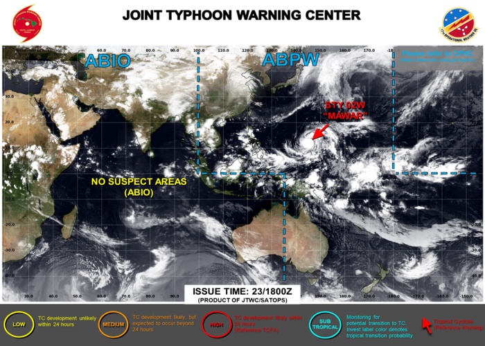 JTWC IS ISSUING 6HOURLY WARNINGS AND 3HOURLY SATELLITE BULLETINS ON TY 02W(MAWAR).
