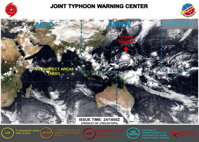 JTWC IS ISSUING 6HOURLY WARNINGS AND 3HOURLY SATELLITE BULLETINS ON STY 02W(MAWAR).