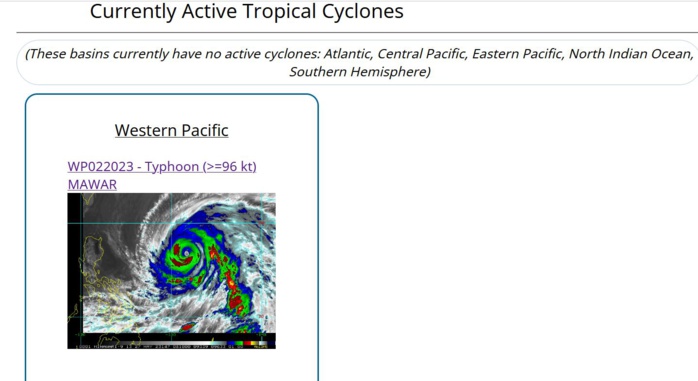 Super Typhoon 02W(MAWAR) current intensity may be under-estimated, erratic track possible after 72hours//2709UTC Super Typhoon 02W(MAWAR) current intensity may be under-estimated, erratic track possible after 72hours//2709UTC