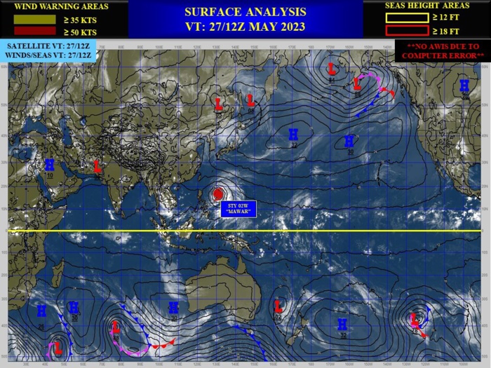 Super Typhoon 02W(MAWAR) current intensity may be under-estimated, erratic track possible after 72hours//2709UTC Super Typhoon 02W(MAWAR) current intensity may be under-estimated, erratic track possible after 72hours//2709UTC