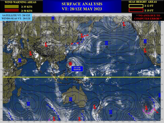 Typhoon 02W(MAWAR) CAT 3 US slow-mover while on a weakening trend//2821utc Typhoon 02W(MAWAR) CAT 3 US slow-mover while on a weakening trend//2821utc