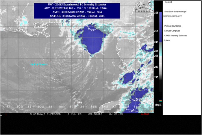 02W(MAWAR) accelerating and completing ETT//Invest 98W// TD 02L over the Gulf of Mexico// 0209utc