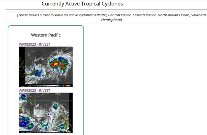 Invest 98W up-graded// Invest 99W// 0415utc