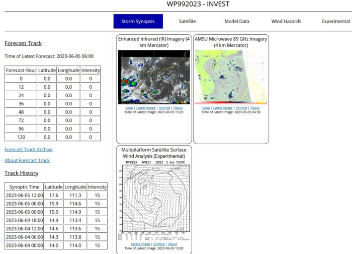 Tropical Cyclone Formation Alert issued for Invest 98W and Invest 92A//0515utc