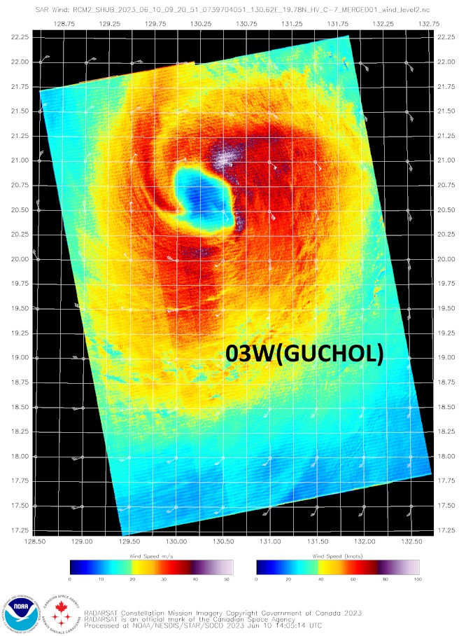 TC 02A(BIPARJOY) up-graded to CAT 3 US based on SAR//TY 03W(GUCHOL) peaked at CAT 2 US//1112utc