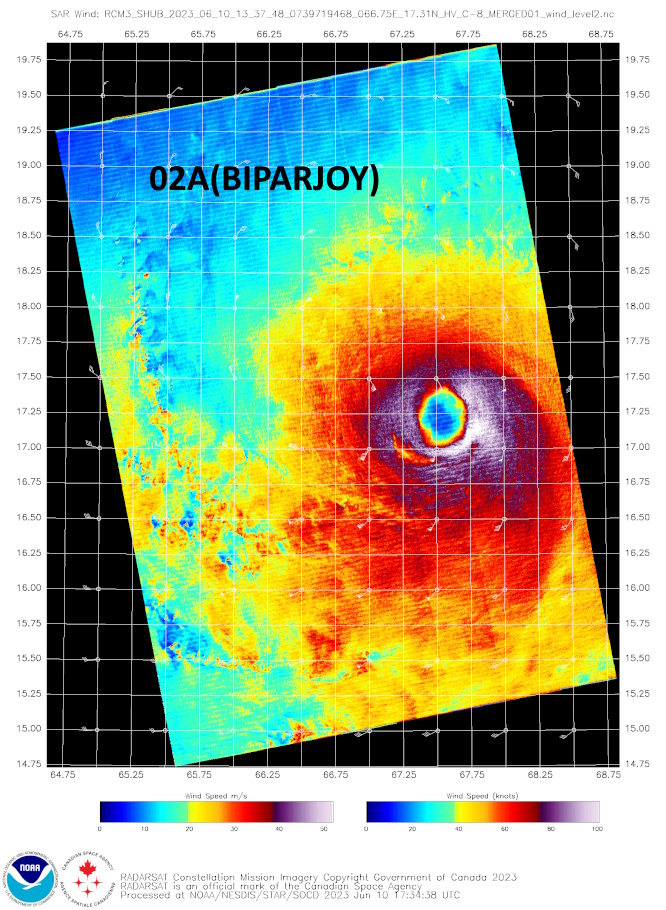 TC 02A(BIPARJOY) up-graded to CAT 3 US based on SAR//TY 03W(GUCHOL) peaked at CAT 2 US//1112utc