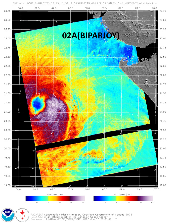 TC 02A(BIPARJOY) forecast to make landfall near the India/Pakistan border by 36h//Invest 99W/ 10 Day GTHO maps//1403utc 