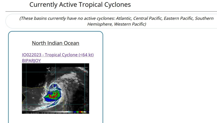 Remnants of TC 02A(BIPARJOY) pushing inland//1606utc Remnants of TC 02A(BIPARJOY) pushing inland//1606utc
