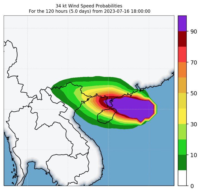 Typhoon 04W(TALIM) peaking and crossing LEIZHOU peninsula landfall near VIETNAM/CHINA border shortly after 24h//Invest 98W//1703utc 