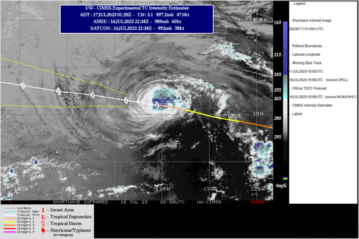 Typhoon 04W(TALIM) peaking and crossing LEIZHOU peninsula landfall near VIETNAM/CHINA border shortly after 24h//Invest 98W//1703utc 
