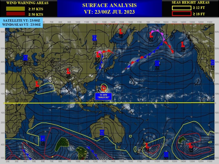 05W(DOKSURI) likely to rapidly intensify next 48h up to powerful CAT 4 US//05L(DON) peaked at CAT 1 US//Invest 91W/Invest 95L//2309utc