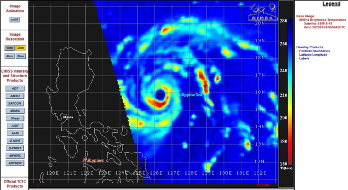 Typhoon 05W(DOKSURI) from CAT 1 US to CAT 4 in only 24h to skirt NE tip of LUZON in 36h//TS 05L(DON)//Invest 91W//Invest 95L//2409utc