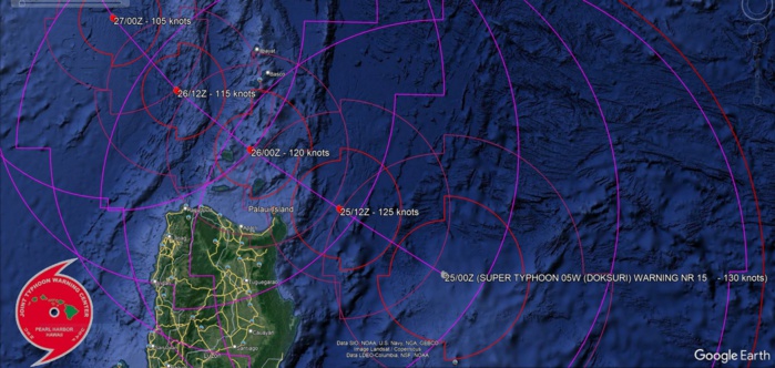 05W(DOKSURI) peaks at Super Typhoon Intensity//Invest 91W//Invest 94B//Invest 95L// 2503utc