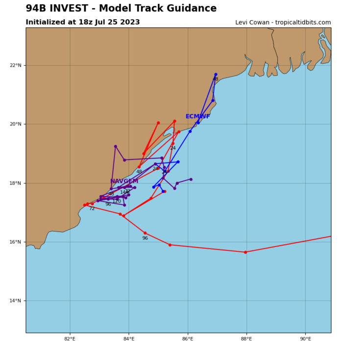 Typhoon 05W(DOKSURI) to make landfall near XIAMEN/CHINA shortly before 48h//Invest 91W//Invest 94B//2603utc