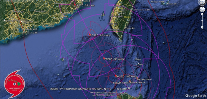 Typhoon 05W(DOKSURI) to make landfall near XIAMEN/CHINA shortly before 48h//Invest 91W//Invest 94B//2603utc