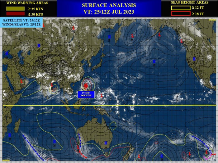 Typhoon 05W(DOKSURI) to make landfall near XIAMEN/CHINA shortly before 48h//Invest 91W//Invest 94B//2603utc