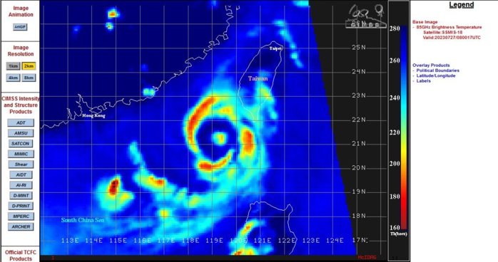 TYPHOON (TY) 05W (DOKSURI) IS IN THE MIDST OF ANOTHER EYEWALL REPLACEMENT CYCLE (ERC),