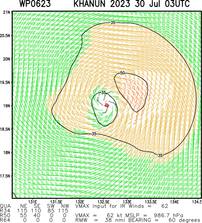 06W(KHANUN) intensifying to Typhoon CAT 2 US within 36h approaching OKINAWA//Invest 96E//Invest 96L//300300utc
