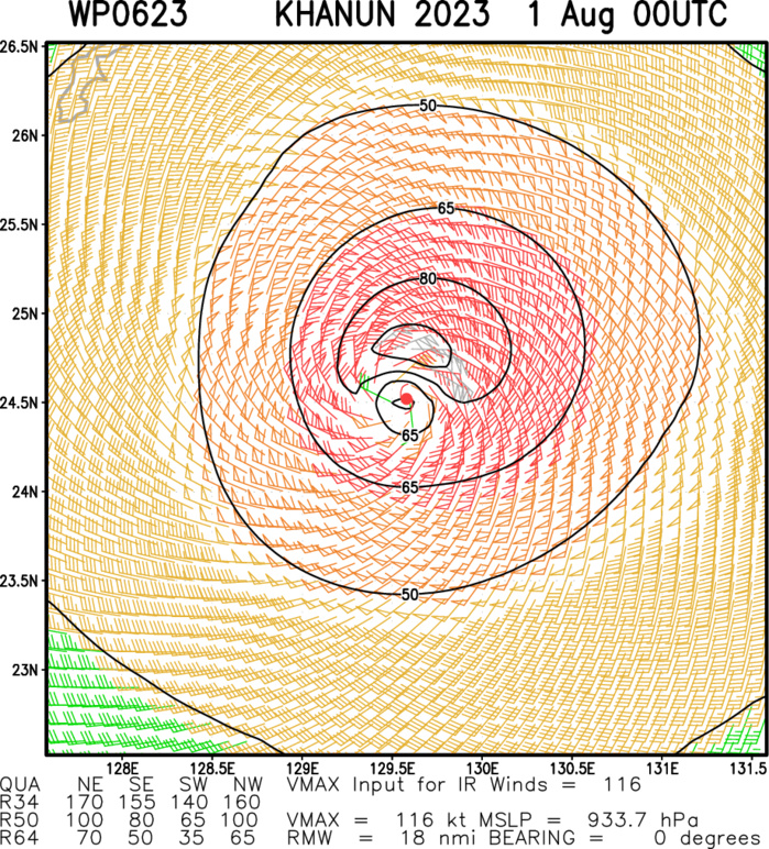 Typhoon 06W(KHANUN) peaks at CAT 4 US CPA to OKINAWA within 12/24h// TC 04B to landfall near KUAKATA/BANGLADESH//0103utc Typhoon 06W(KHANUN) peaks at CAT 4 US CPA to OKINAWA within 12/24h// TC 04B to landfall near KUAKATA/BANGLADESH//0103utc