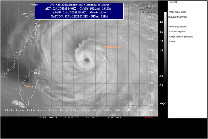 SATELLITE ANALYSIS, INITIAL POSITION AND INTENSITY DISCUSSION: ANIMATED ENHANCED INFRARED (EIR) SATELLITE IMAGERY DEPICTS A WELL DEFINED 20NM EYE AND DEEP CONVECTIVE BANDING FEATURES IN ALL QUADRANTS. AS THE SYSTEM SLOWS DOWN, A SLIGHT TROCHOIDAL WOBBLE IS ONCE AGAIN EVIDENT.  A RECENT 020830Z SSMIS 91GHZ MICROWAVE IMAGE REVEALS A TIGHT INNER EYEWALL WITH A PRONOUNCED, ROUGHLY 90NM MOAT, BEYOND WHICH IS THE SECONDARY EYEWALL. THIS RECENT MICROWAVE IMAGERY ALONG WITH INCREASING MICROWAVE PROBABILITY OF EYEWALL REPLACEMENT CYCLE (M-PERC) VALUES, INDICATE AN EYEWALL REPLACEMENT CYCLE (ERC) IS LIKELY UNDERWAY. THE INITIAL POSITION IS PLACED WITH HIGH CONFIDENCE BASED ON EIR AND SSMIS IMAGERY. THE INITIAL INTENSITY OF 100 KTS IS ASSESSED WITH MEDIUM CONFIDENCE BASED ON A NEARLY COMPLETE CONSENSUS AMONGST AGENCY DVORAK AND AUTOMATED INTENSITY FIXES THAT REFLECT PERSISTENT INTENSITY AND EVEN SLIGHT INTENSIFICATION. THIS STAND IN STARK CONTRAST TO A RECENT 020859Z SMAP PARTIAL PASS AND 020945Z SAR PASS WHICH BOTH SHOWED A PEAK INTENSITY OF 85-91 KTS. BASED ON THIS DISSONANCE, THE CONFIDENCE IN THE INITIAL INTENSITY IS MEDIUM.