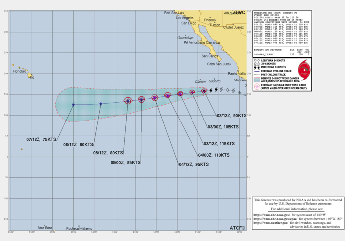 06W(KHANUN) forecast to remain at Typhoon intensity next 72h// 05E(DORA) forecast to peak at CAT 4 US by 24h//0215utc