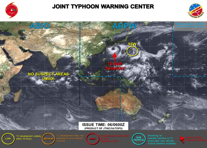 06W(KHANUN)to approach KYUSHU by 48/72H at Typhoon intensity//05E(DORA) powerful CAT 4 US//06E(EUGENE) intensifying//0521utc