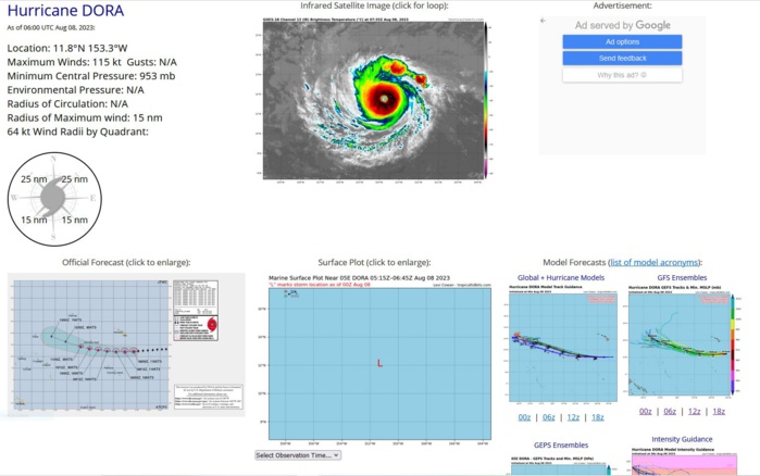 TS 06W(KHANUN)// TS 07W(LAN)// HU 05E(DORA) still powerful CAT 4 US// TD 07E(EUGENE)// 0806utc TS 06W(KHANUN)// TS 07W(LAN)// HU 05E(DORA) still powerful CAT 4 US// TD 07E(EUGENE)// 0806utc