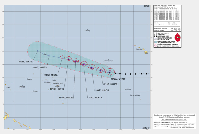 06W(KHANUN) crossing the Korean Peninsula//TY 07W(LAN) to peak by 48h//HU 05E(DORA)still CAT4 US// 3 WEEK GTHO maps//1009utc