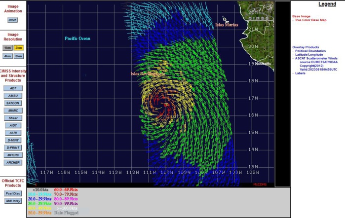09P(HILARY) +65 knots over 24h now a powerful CAT 4 US may briefly reach Super Hurricane status//1810utc
