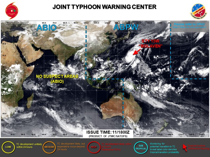 JTWC IS ISSUING 6HOURLY WARNINGS AND 3HOURLY SATELLITE BULLETINS ON STY 15W(BOLAVEN).