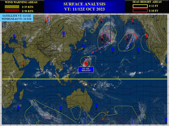 Super Typhoon 15W(BOLAVEN) peaks as a very powerful CAT 5 US// 3 WEEK GTHO maps//1115utc 