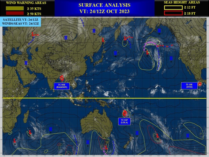 TC 01P(LOLA) one of the strongest October Cyclones for the Southern Hemisphere: CAT 4 US//2403utc