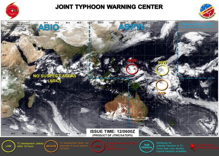 JTWC IS ISSUING 3HOURLY SATELLITE BULLETINS ON INVEST 95W.