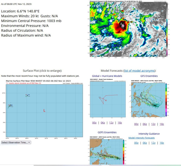 Tropical Cyclone Formation Alert issued for Invest 95W//Invest 91P is Medium//Invest 96W// 12/06utc