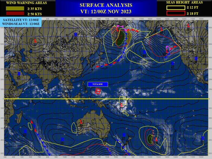 Tropical Cyclone Formation Alert issued for Invest 95W//Invest 91P is Medium//Invest 96W// 12/06utc