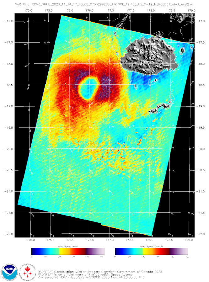 TC 02P(MAL) peaked as a CAT 1 US while tracking just west of FIJI//1503utc