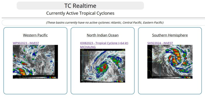 TC 08B(MICHAUNG) to peak within 12/18h//Invest 92P Tropical Cyclone Formation Alert issued// 0415utc