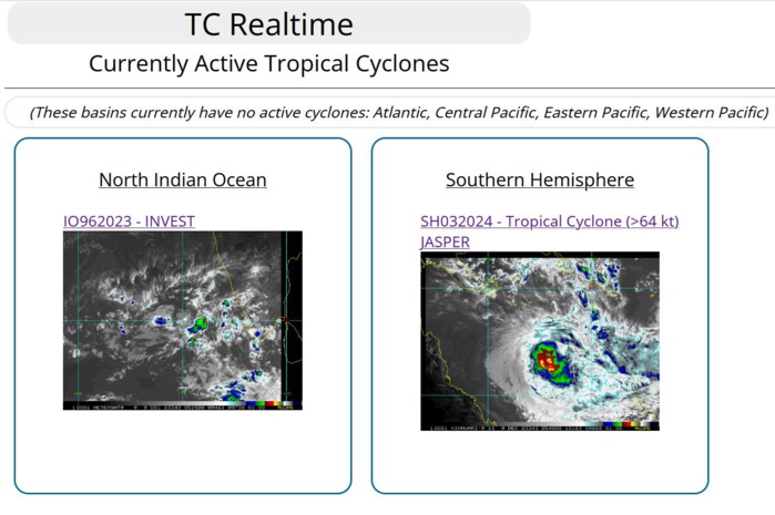 Tropical Cyclone 03P(JASPER) peaked at US CAT 4, now weakening under strong shear//0906utc