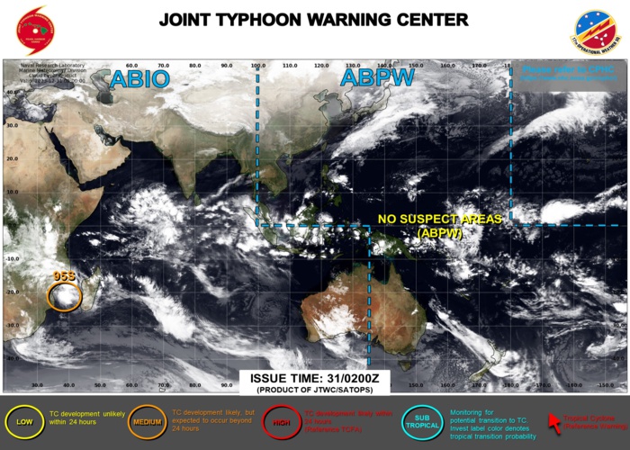JTWC IS ISSUING 3HOURLY SATELLITE BULLETINS ON INVEST 95S. JTWC IS ISSUING 3HOURLY SATELLITE BULLETINS ON INVEST 95S.