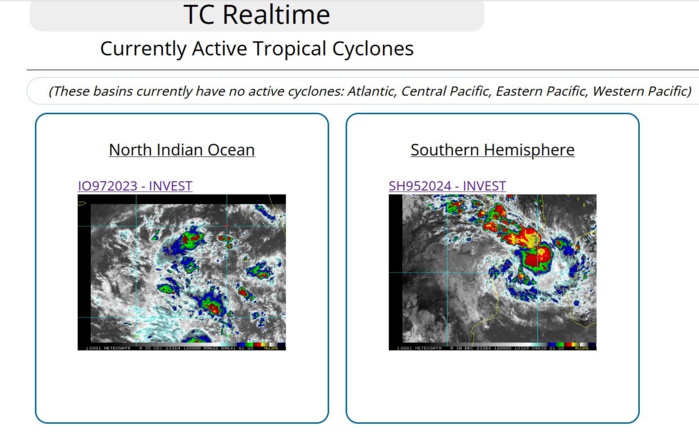 South Indian Ocean likely to get active next 10 days// Invest 95S// Invest 97A// 3012UTC