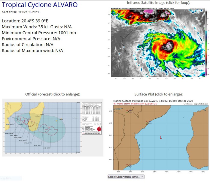 TC 04S(ALVARO) intensifying// 3115UTC