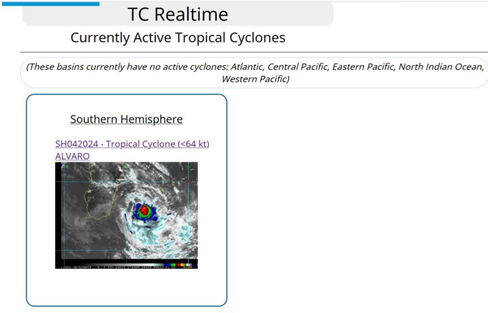 TC 04S(ALVARO) 2nd short-lived intensity peak //3 Week Tropical Cyclone Formation probability// 0306utc
