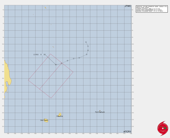Invest 97S: Tropical Cyclone Formation Alert issued, intensifying while approaching MAURITIUS/REUNION islands//Invest 98S//1209utc